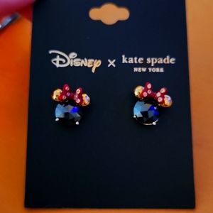 Minnie mouse kate spade earrings